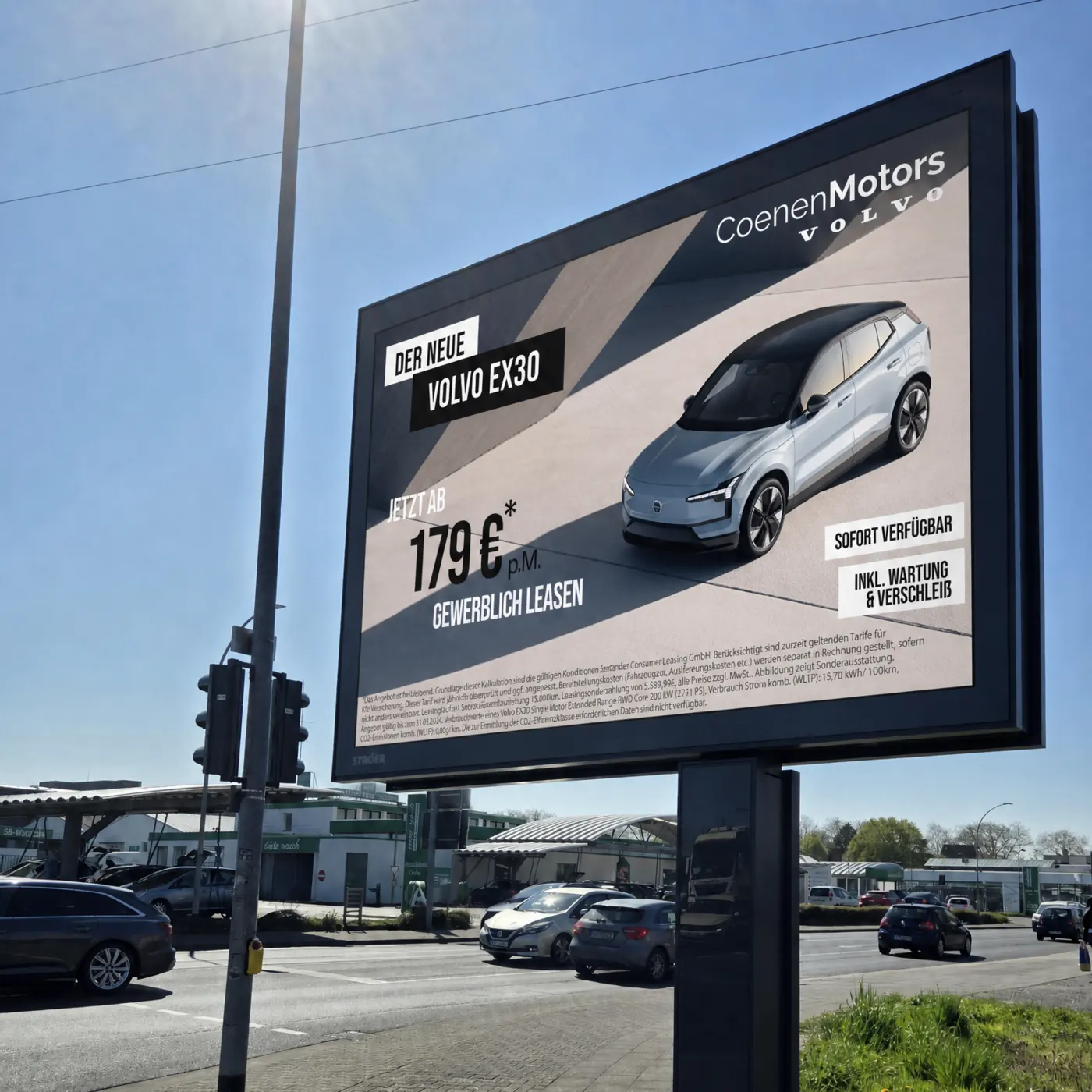 nextevo DOOH Kampagne – urbane Straßenszene nextevo DOOH Kampagne – urbane Straßenszene